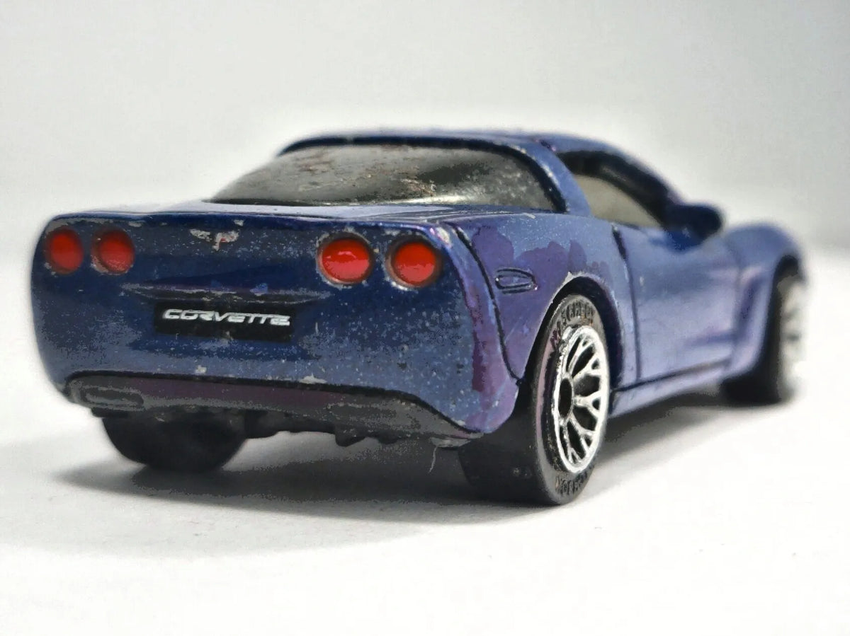 CHEVROLET CORVETTE, Matchbox 2003, Die cast MB630, Niebieski, 1:64 – zdjęcie 6