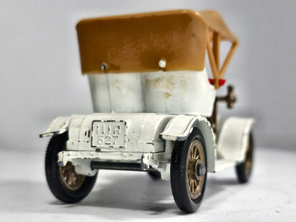 1909 Opel Coupe Matchbox '70 Biały 1:43 Made in England – zdjęcie 6