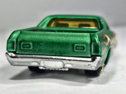 '71 Chevrolet El Camino Hot Wheels 2013 1:64 Pickup Luzak Zielony – zdjęcie 6