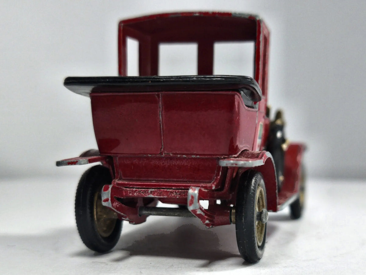 1912 Packard Landaulet Matchbox Czerwony 1:44 Made in England – zdjęcie 6