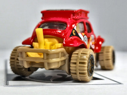 Buggy VOLKSWAGEN BAJA BUG Hot Wheels 2021 Czerwony 1:53 TH Treasure Hunt – zdjęcie 6