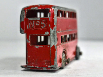 DOUBLE-DECKER BUS Matchbox '50 Czerwony 1:87 Made in England – zdjęcie 6