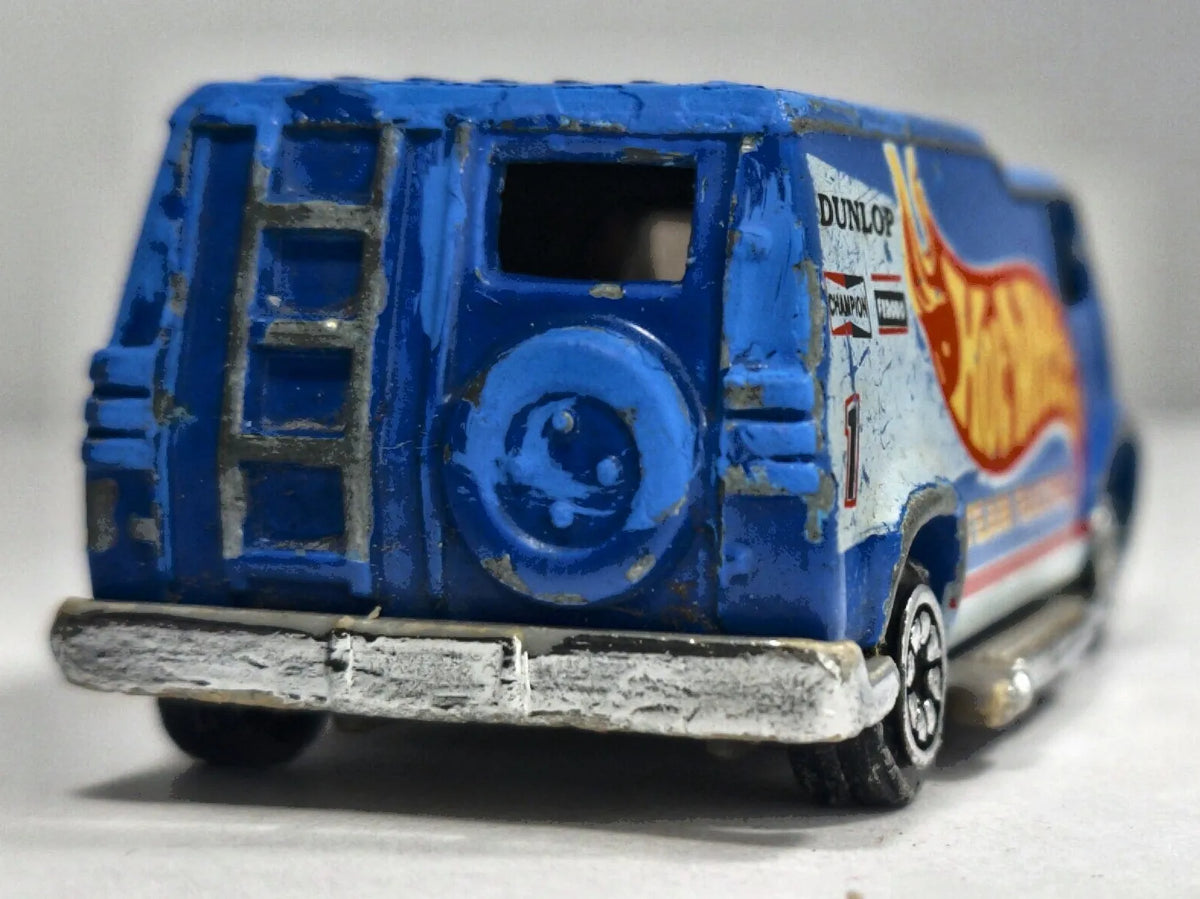 HOT ROD CUSTOM VAN, Corgi & Hot Wheels, Die cast, Niebieski, 1:64, Resoraki – zdjęcie 6