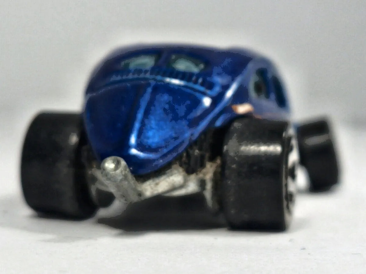 Custom Volkswagen Beetle Hot Wheels 1:64 Luzak Niebieski 2xMetal – zdjęcie 6