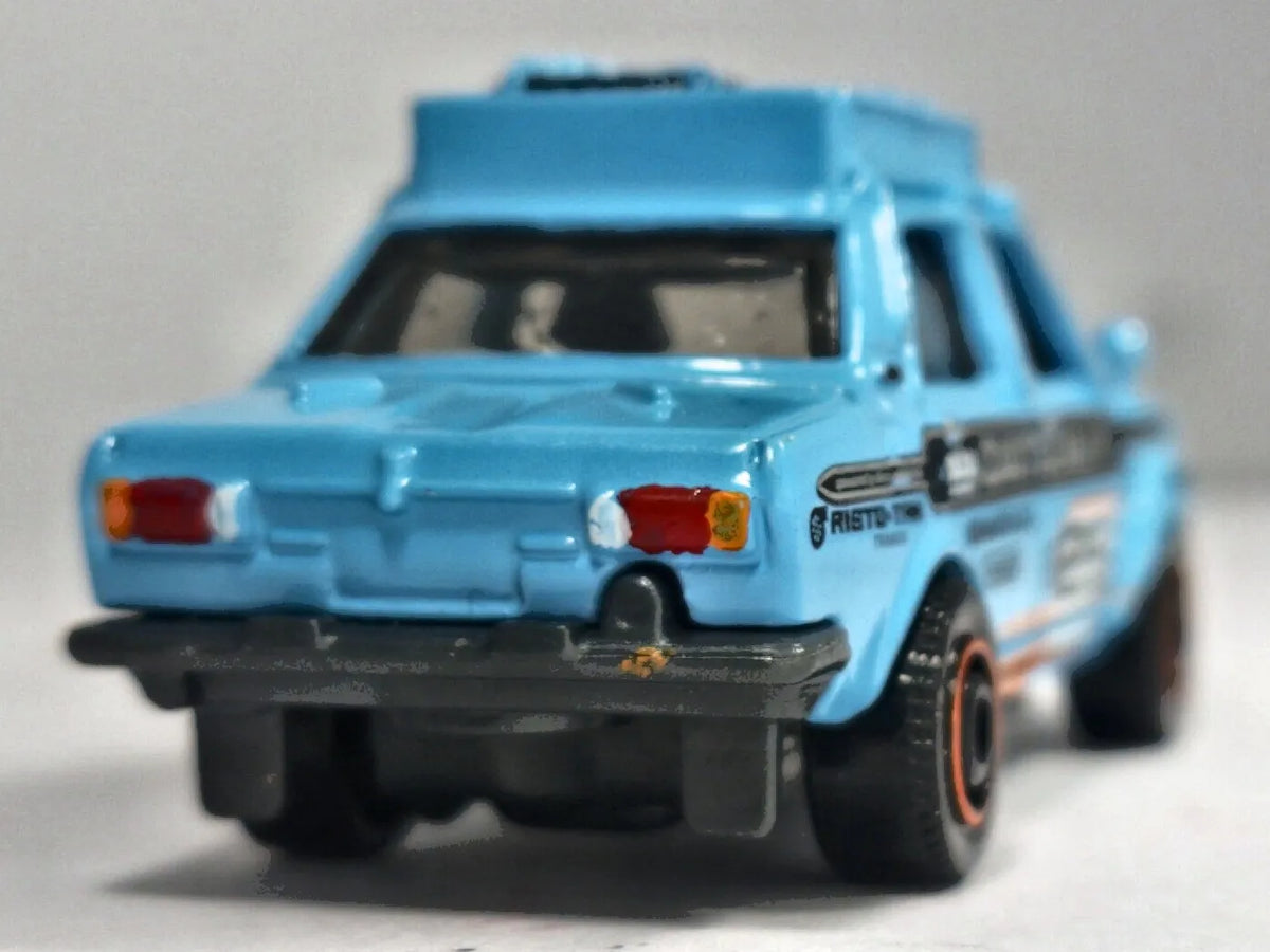 '70 DATSUN 510 RALLY, Matchbox 2016, Die cast MB1023 / DVK26, Błękitny 1:58 – zdjęcie 6