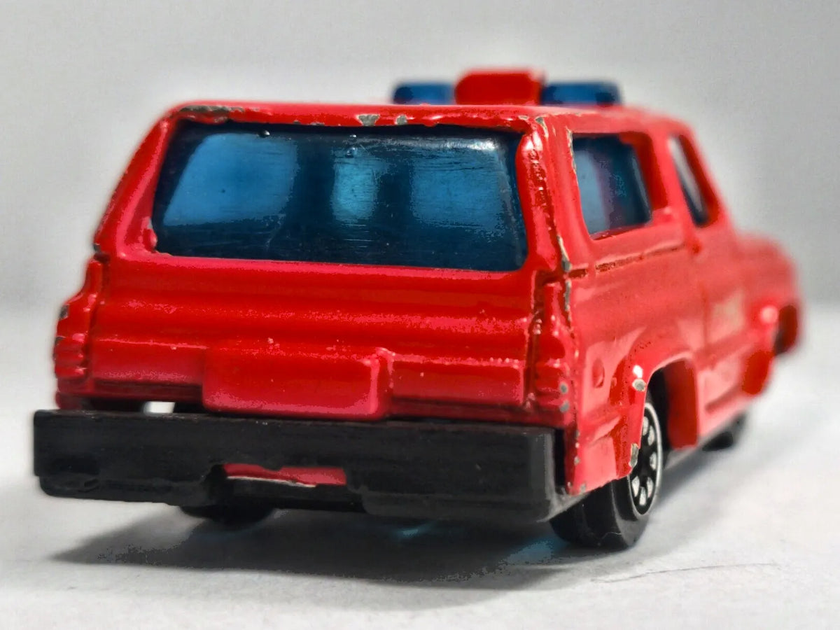 PICK-UP FIRE DEPT, Summer ok 1980, Die cast, Czerwony, 1:64, Resoraki – zdjęcie 6