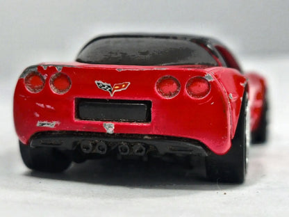 '09 Chevrolet Corvette C6 Hot Wheels 2004 1:64 Luzak Czerwony – zdjęcie 6