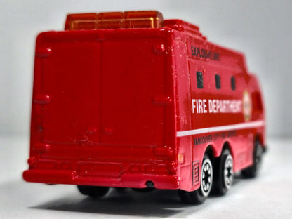 FIRE DEPARTMET TRUCK #26, STRAŻ POŻARNA, Zylmex 1990 Czerwony 1:87 Resoraki – zdjęcie 6