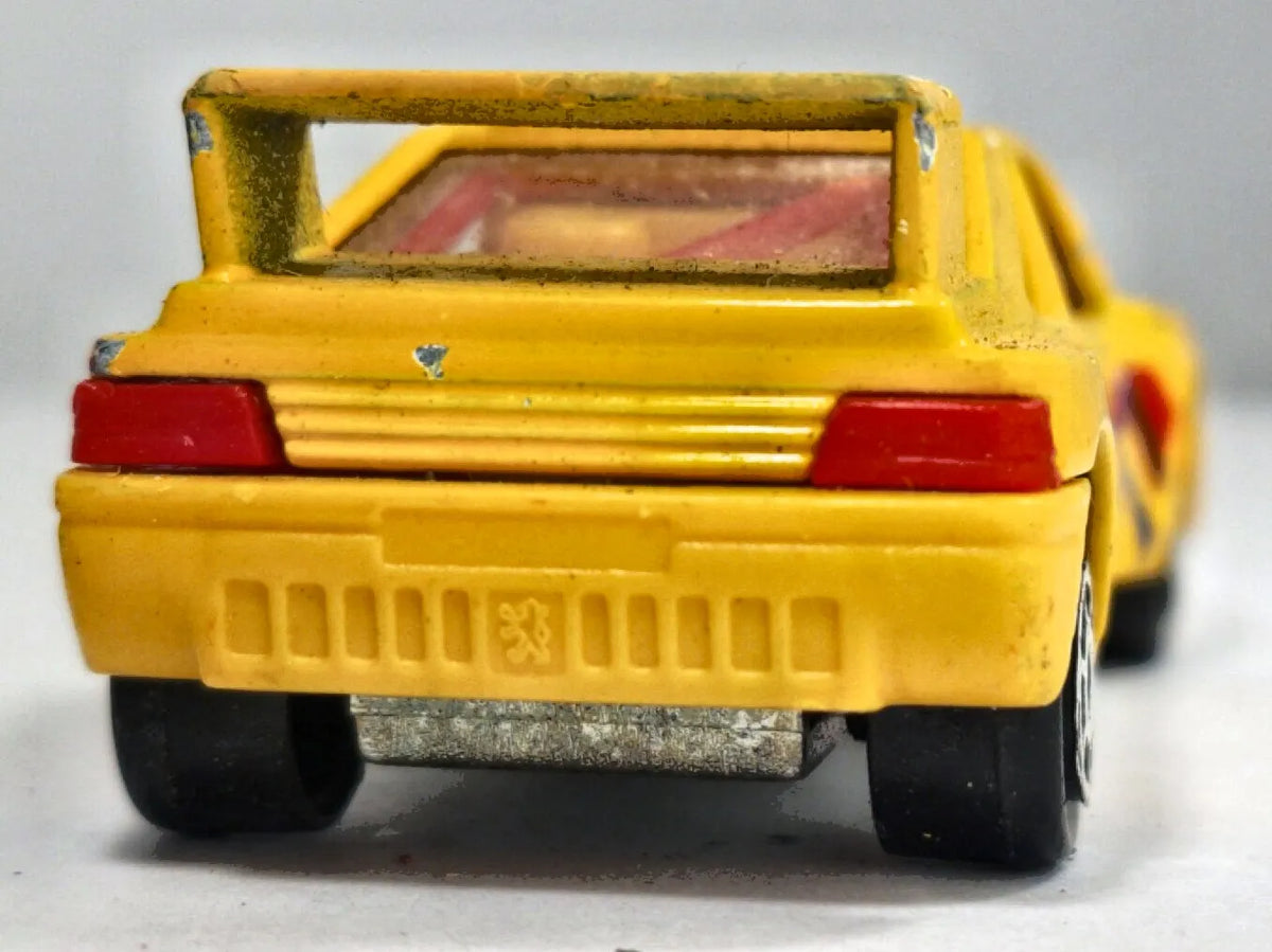 PEUGEOT 405 T 16 RACING 203 Majorette Made in France Żółty 1:60 – zdjęcie 6
