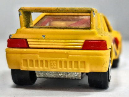 PEUGEOT 405 T 16 RACING 203 Majorette Made in France Żółty 1:60 – zdjęcie 6