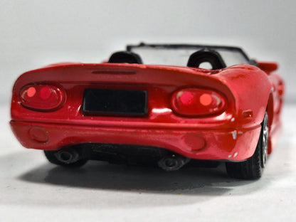 SHELBY SERIES 1 CABRIO Bburago Made in Italy Czerwony 1:43 – zdjęcie 6