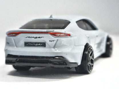 KIA STINGER GT, Hot Wheels 2019, Die cast GHB37, Szary Szarak 1:64 Resoraki – zdjęcie 6
