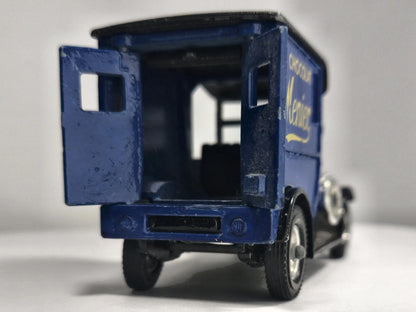 1927 Talbot Van Matchbox 1978 Niebieski 1:32 Made in England Menier – zdjęcie 6