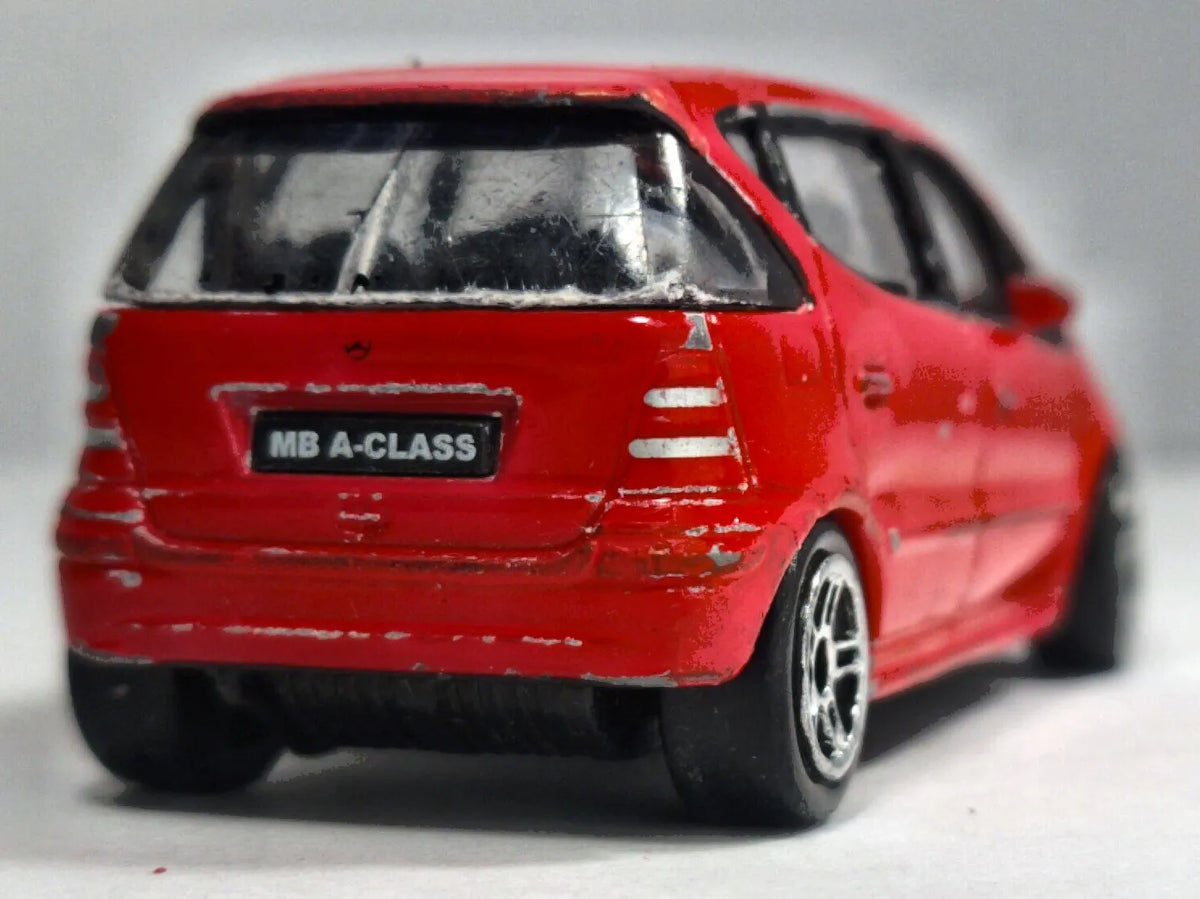 MERCEDES-BENZ A-CLASS, Realtoy, Die cast, Czerwony, 1:56, Resoraki – zdjęcie 6