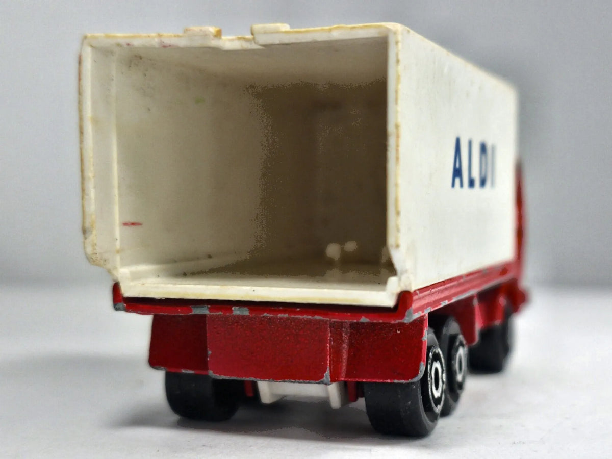 Berliet Majorette 1:100 Made in France Ciężarówka ALDI Luzak Czerwony – zdjęcie 6