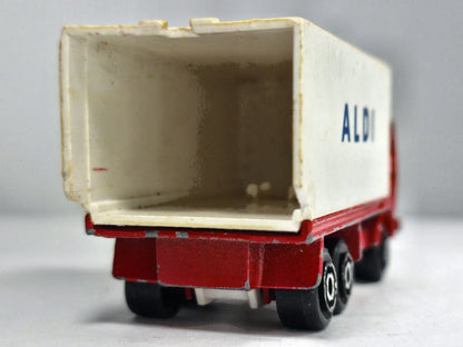 Berliet Majorette 1:100 Made in France Ciężarówka ALDI Luzak Czerwony – zdjęcie 6