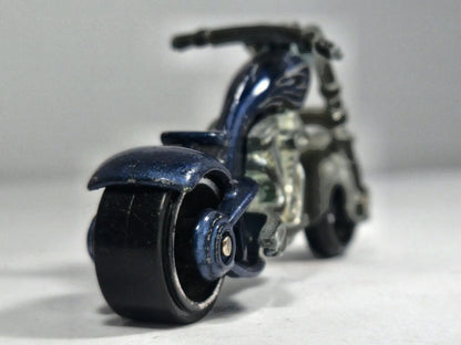 Motocykl Splitback, Hot Wheels 2009, Die cast, Niebieski, 1:64, Resoraki – zdjęcie 6