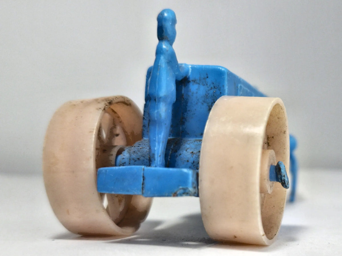 TRAKTOR ROLNICZY, Manoli Made in USA, Bakelit, Niebieski, 1:32, Resoraki – zdjęcie 6