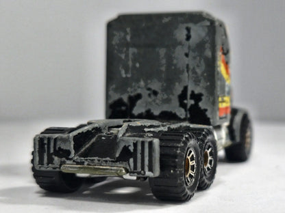 KENWORTH AERODYNE, Matchbox 1981, Made in Macao, Die cast, Czarny, 1:100 – zdjęcie 6