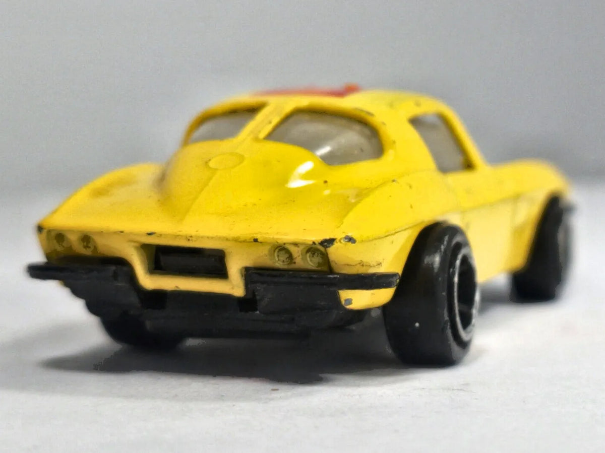 CHEVROLET CORVETTE STING RAY 1963 SPLIT-WINDOW, Zylmex 1982, Żółty, 1:72 – zdjęcie 6