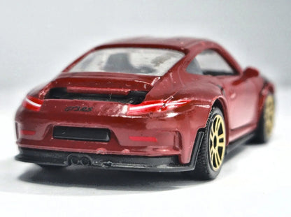 PORSCHE 911 GT3 RS, Majorette, Die cast 209H, Bordowy, 1:64, Resoraki – zdjęcie 6