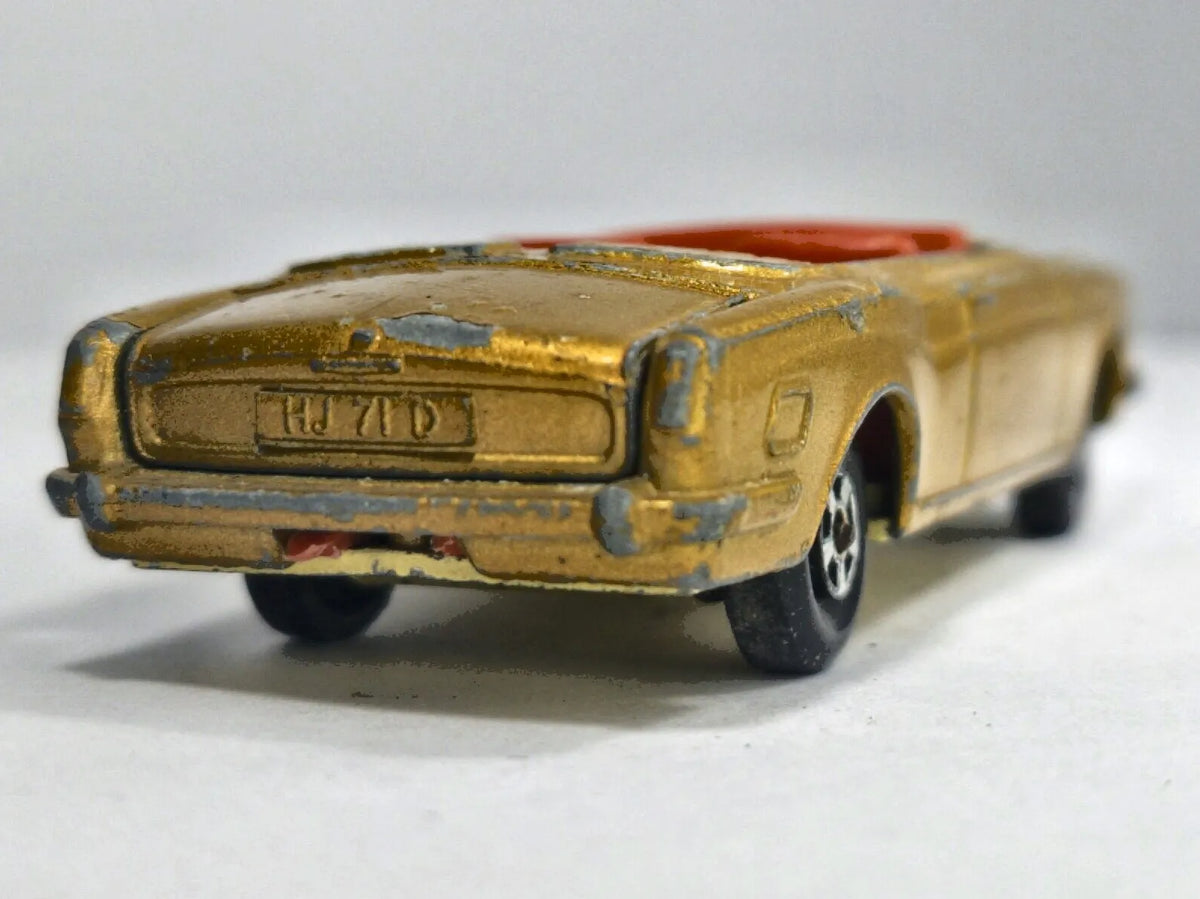 ROLLS ROYCE SILVER SHADOW COUPE Matchbox 1969 Złoty 1:68 Made in England – zdjęcie 6