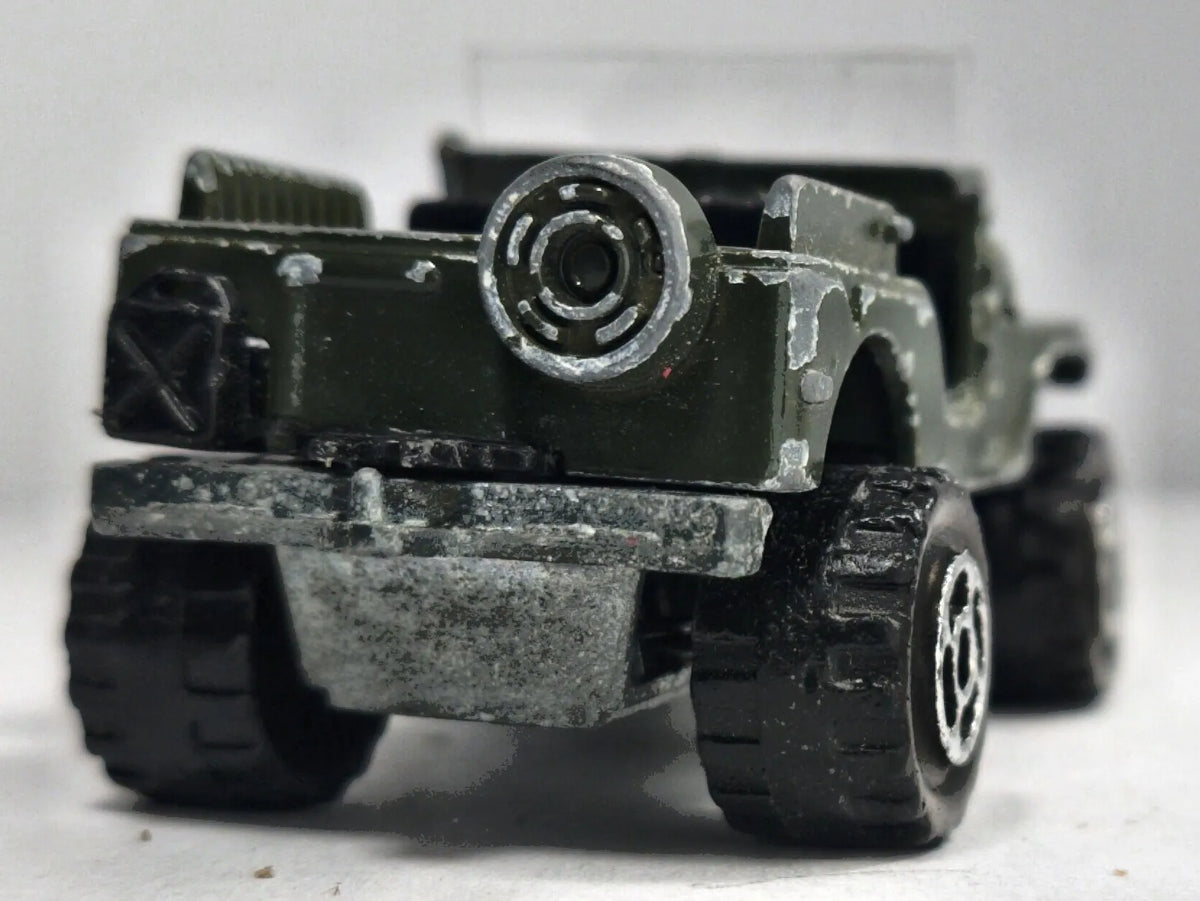 4X4 JEEP, CAMEL, Majorette, Made in France, NO.290, Zielony, 1:64, Resoraki – zdjęcie 6