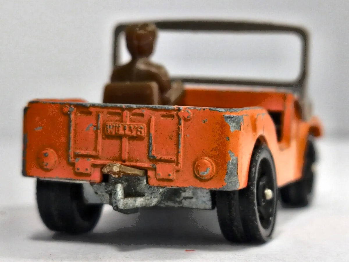 WILLYS JEEP Whizzwheels Wojsko Corgi 1969 Pomarańcz 1:55 Made in Gt Britain – zdjęcie 6
