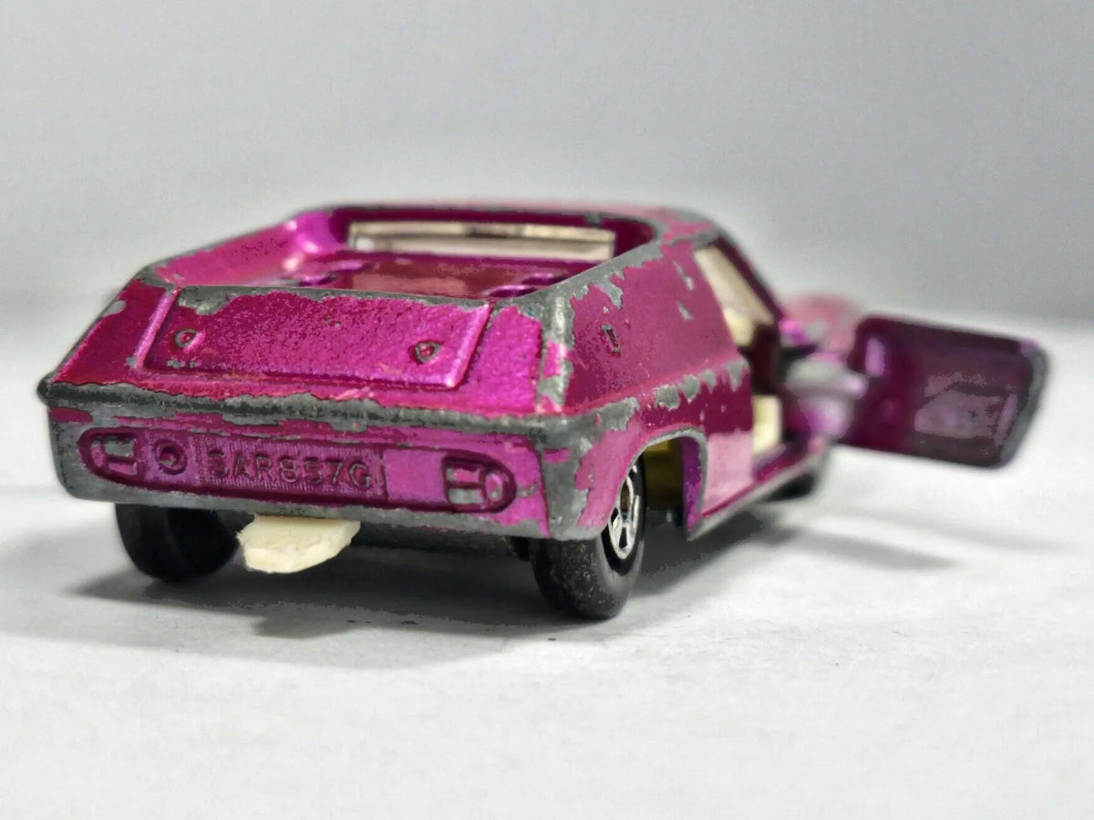Lotus Europa Fiat Series Matchbox 1969 Różowy 1:54 Made in England – zdjęcie 6