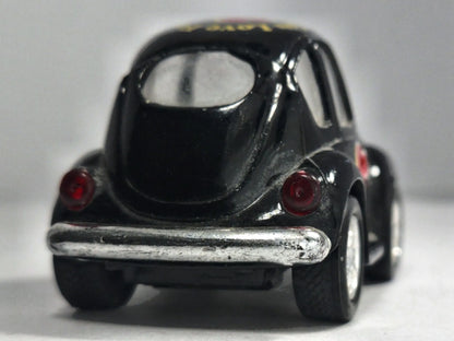VW Beetle Black Love Bug Car, Kintoy, Die cast 2029101 Czarny 1:64 Resoraki – zdjęcie 6