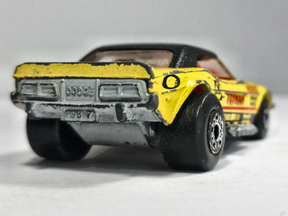 DODGE CHALLENGER, Matchbox 1975, Die cast, Żółty, 1:72, Resoraki – zdjęcie 6