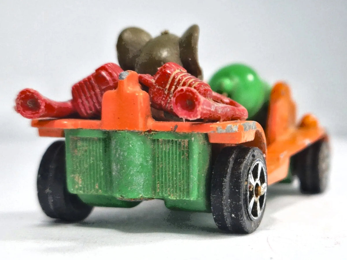 TOM & JERRY Cannon Go-Cart, Corgi 1970 Made in Gt Britain Pomarańczowy 1:64 – zdjęcie 6