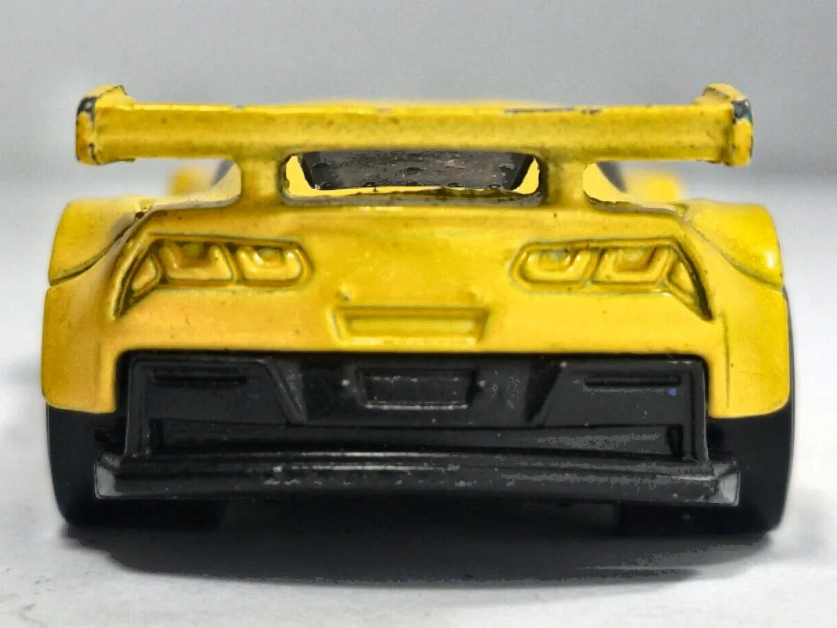 Corvette C7.R Hot Wheels 2014 1:64 3 Luzak Żółty – zdjęcie 6