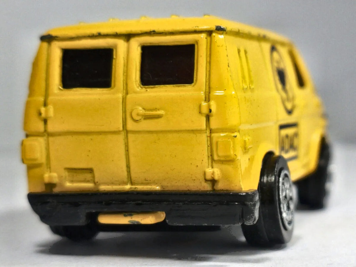 U.S. VAN ADAC, Vintage Welly, Die cast, Żółty, 1:64, Resoraki – zdjęcie 6
