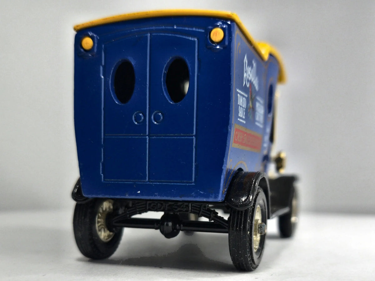 1912 FORD MODEL T Matchbox 1986 Niebieski 1:27 Made in England Rosella – zdjęcie 6