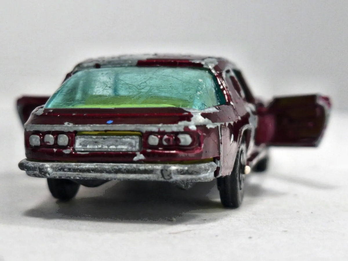 JENSEN INTERCEPTOR Whizzwheels Corgi '70 Bordowy 1:72 Made in Gt Britain – zdjęcie 6