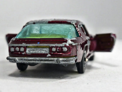 JENSEN INTERCEPTOR Whizzwheels Corgi '70 Bordowy 1:72 Made in Gt Britain – zdjęcie 6