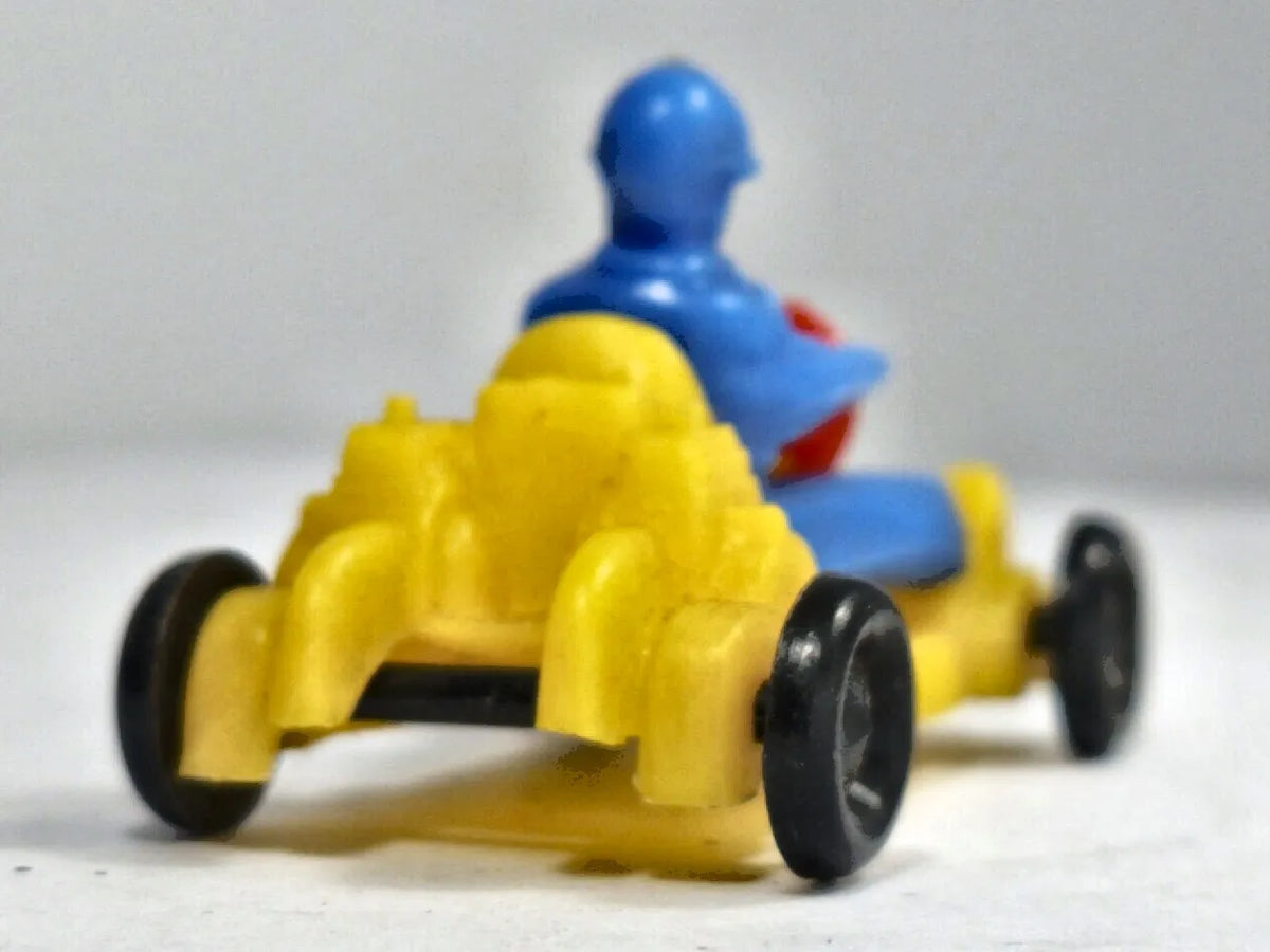 VINTAGE GOKART '60 Żółty 1:35 Made in West Germany – zdjęcie 6