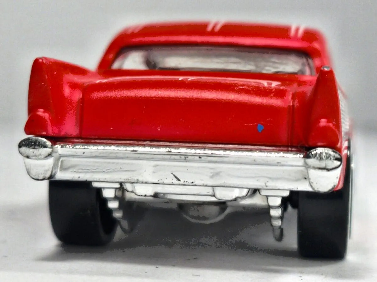 '57 Chevy Hot Wheels 1976-2018 1:64 Luzak Czerwony – zdjęcie 6