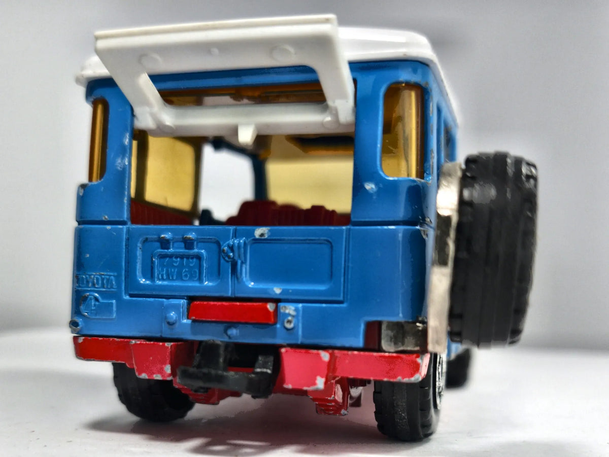 Toyota Land Cruiser Majorette '80 Niebieski 1:36 Made in France 2xMetal – zdjęcie 6