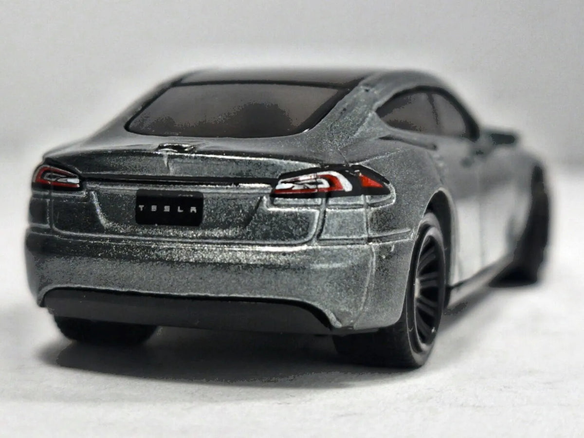Tesla Model S Matchbox 2022 1:64 Grafitowy Samochód osobowy – zdjęcie 6