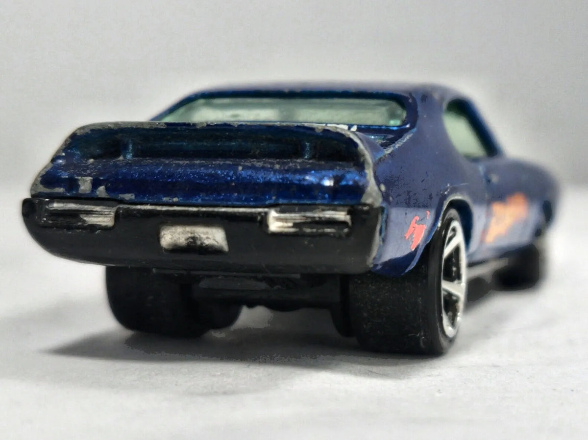 '69 Pontiac Gto Matchbox 1:60 Made in France Luzak Niebieski – zdjęcie 6