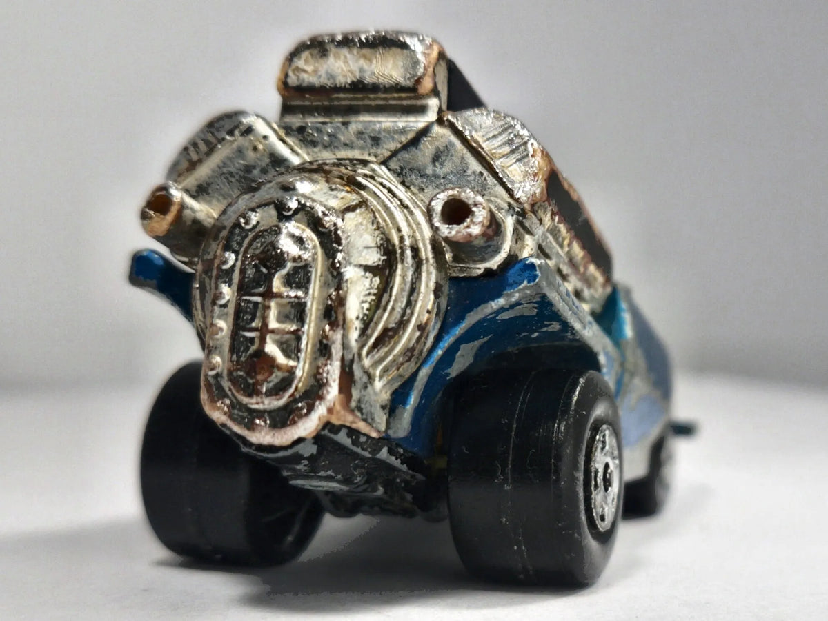 TYRE FRYER, Matchbox 1972, Made in England, NO.42, Niebieski 1:55, Resoraki – zdjęcie 6