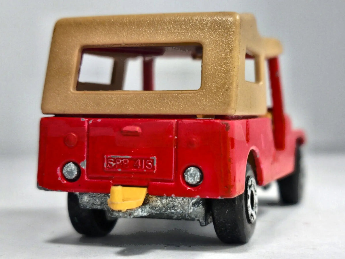 CJ8 JEEP Matchbox 1977 Made in England NO.53 Czerwony 1:45 – zdjęcie 6
