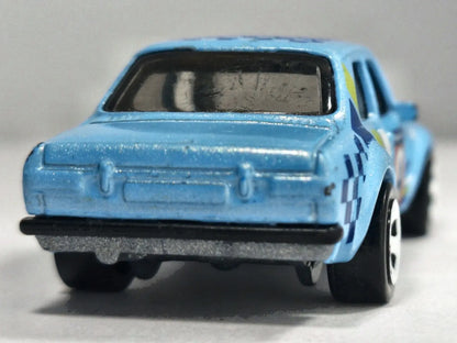 '70 FORD ESCORT RS1600, Hot Wheels 2014, Die cast, Błękitny, 1:55, Resoraki – zdjęcie 6