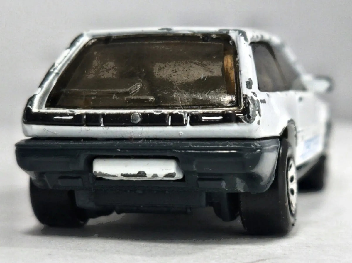 VOLVO 480 ES Policja Matchbox 1987 Biały 1:54 Made in Macau – zdjęcie 6