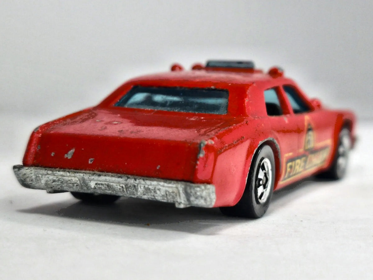 DODGE BLACKWAL FIRE CHIEF Straż pożarna Hot Wheels 1977 Czerwony 1:64 – zdjęcie 6