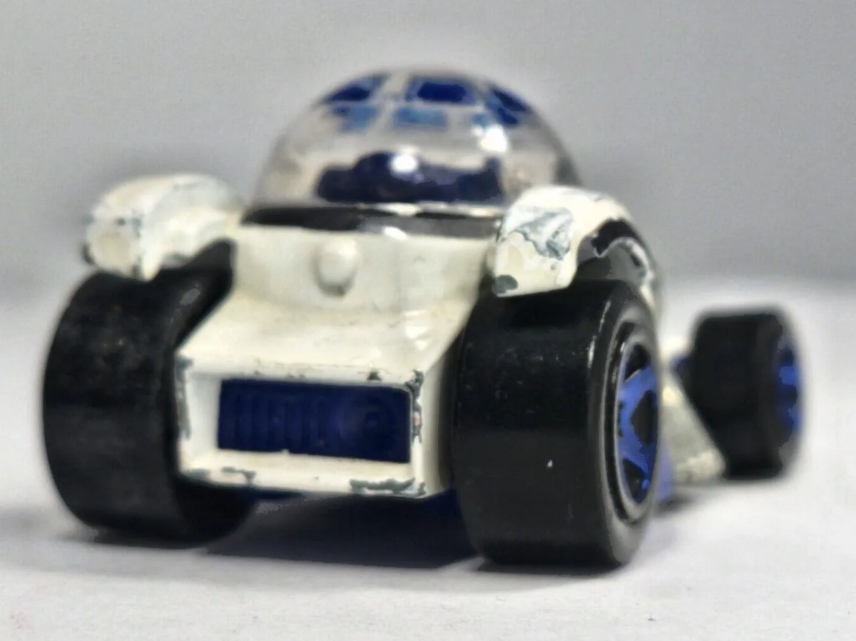 STAR WARS CHARACTER CAR R2-D2 Hot Wheels 2014, Die cast Biały 1:64 Resoraki – zdjęcie 6