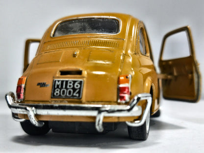 Fiat Nuova 500 Welly Musztardowy 1:22 – zdjęcie 6