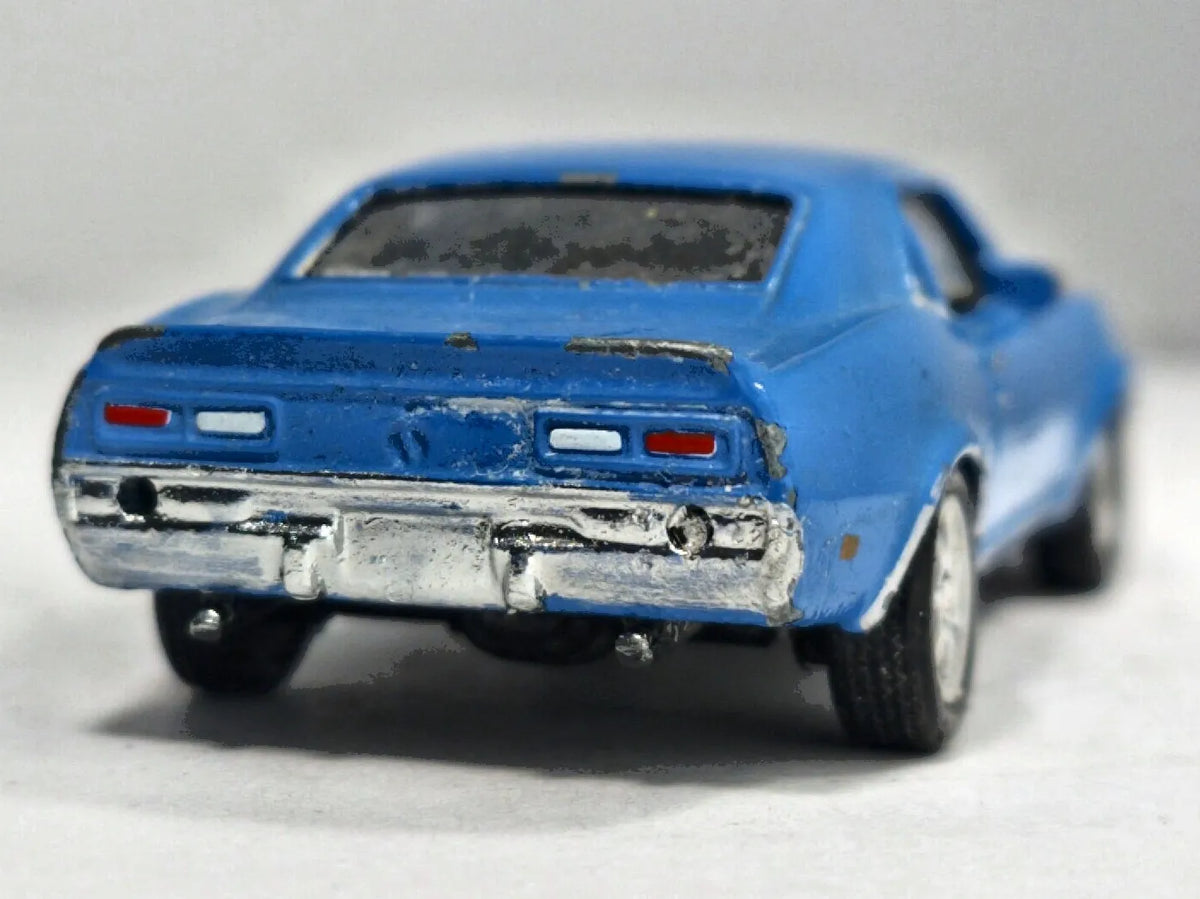 Chevrolet Camaro Z28 Welly 1:64 Luzak Niebieski Muscle Car – zdjęcie 6